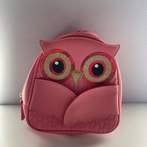 OWL BAG Hot Pink Expanding Wings Bath and Body Exclusive Retired Sparkly Eyes